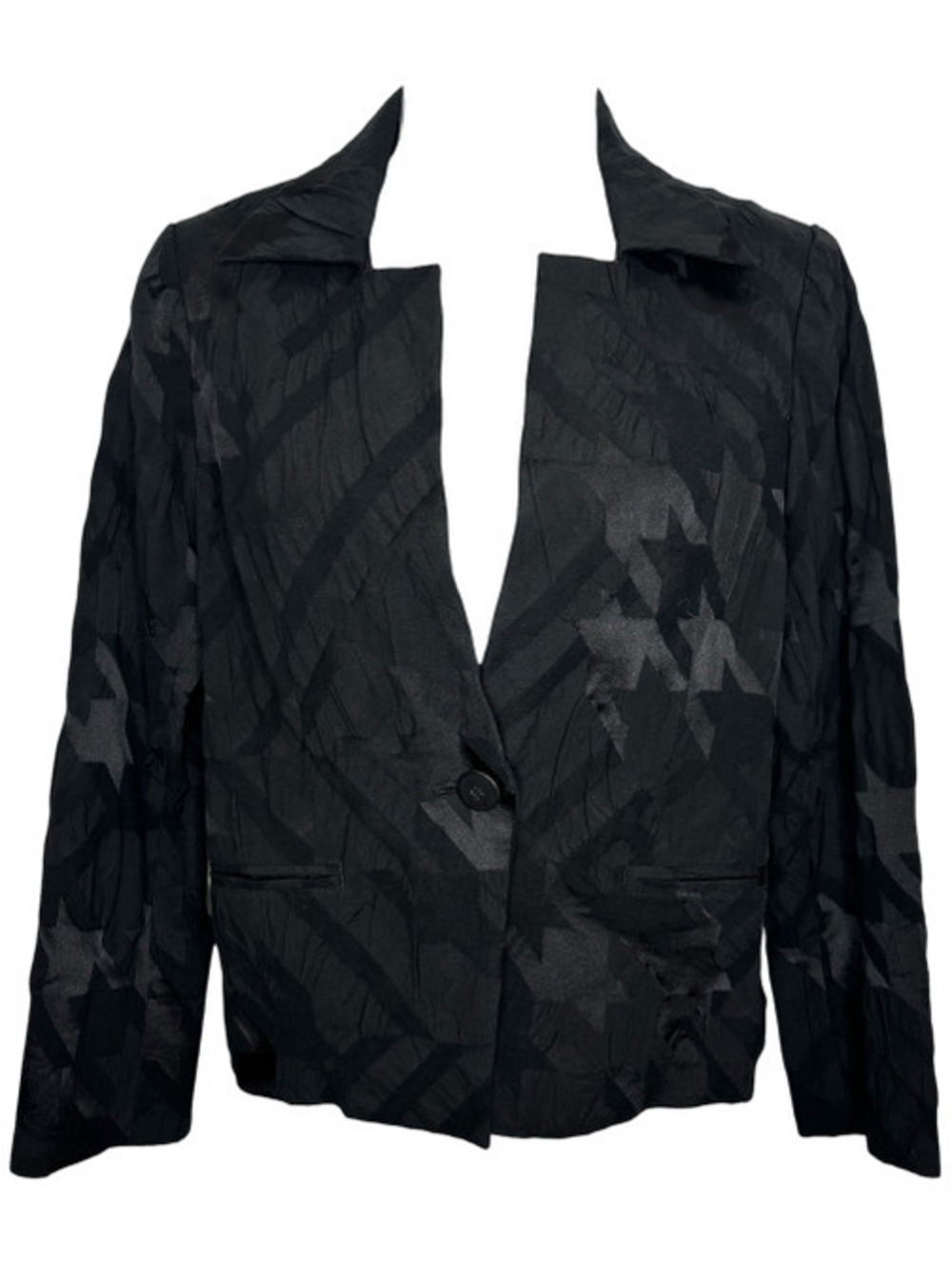 Issey Miyake Houndstooth Brocade Jacket